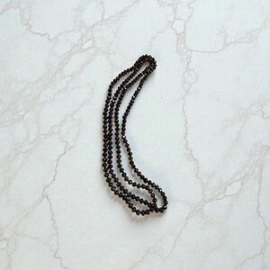 Brown faceted Bead Necklace